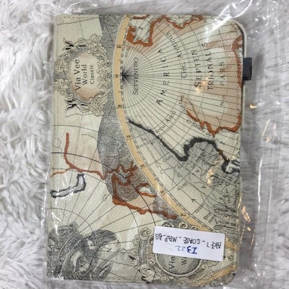 Kindle Fire HD 7 Map 360 Rotating Magnetic Smart Stand Case - Picture 2 of 9